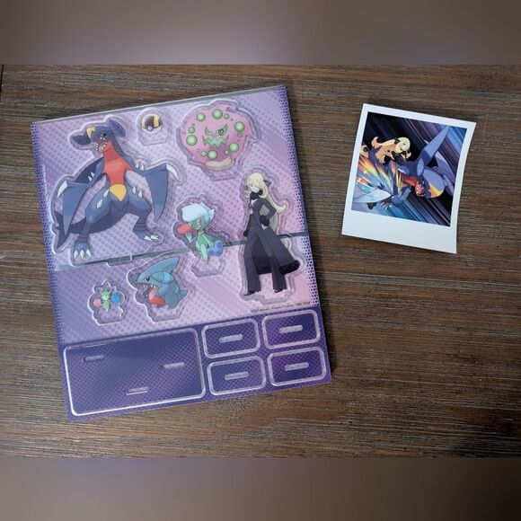 Pokemon Cynthia's Garchomp EX Premium Collection Standees Backdrop Sticker - Picture 1 of 1